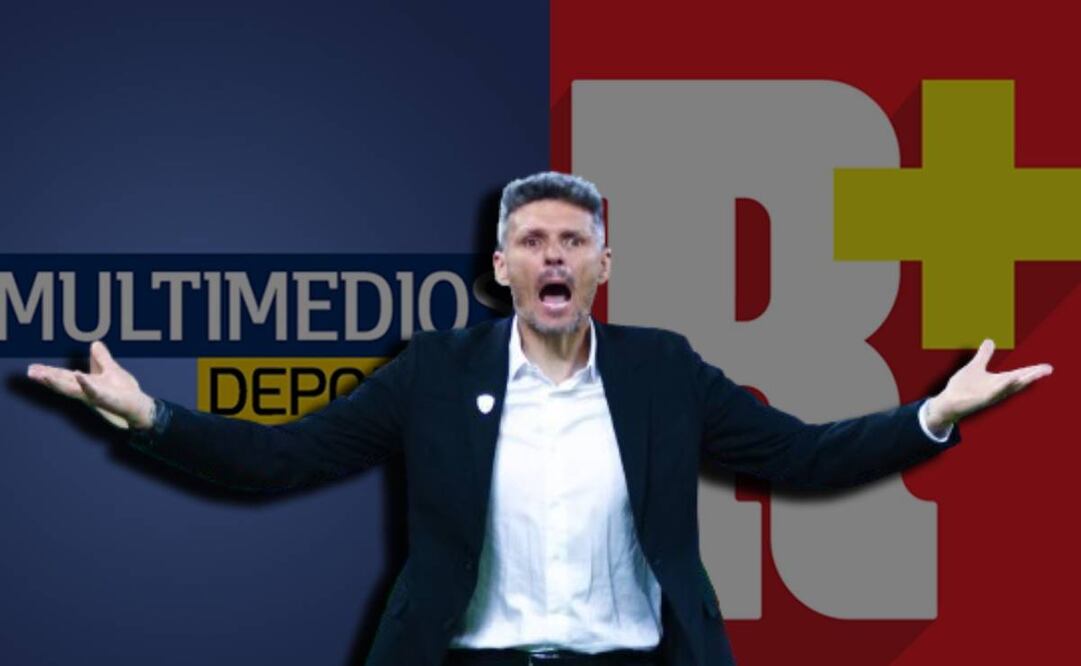 Logos de Multimedios Deportes y Diario Récord con Fernando 'Tano' Ortiz reclamando / FOTOS: Especiales e Imago7