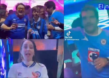 Recién casados llevan su pasión al límite y celebran su boda vestidos con la playera del Cruz Azul