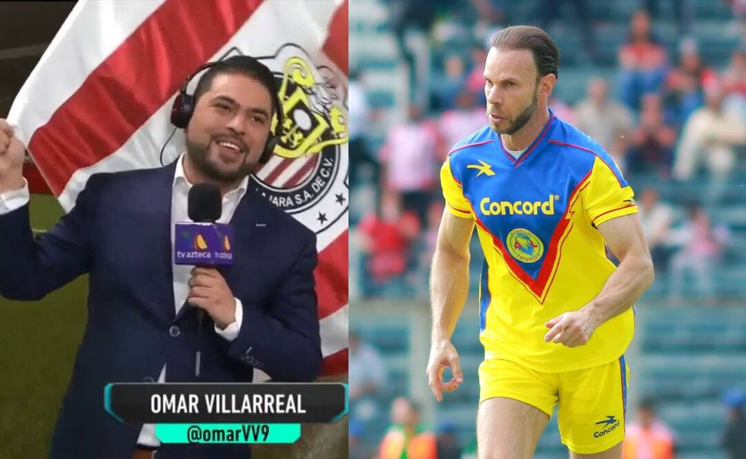 Zague y Villa Villa apostaron una playera firmada en el Chivas vs América. Foto: Especial