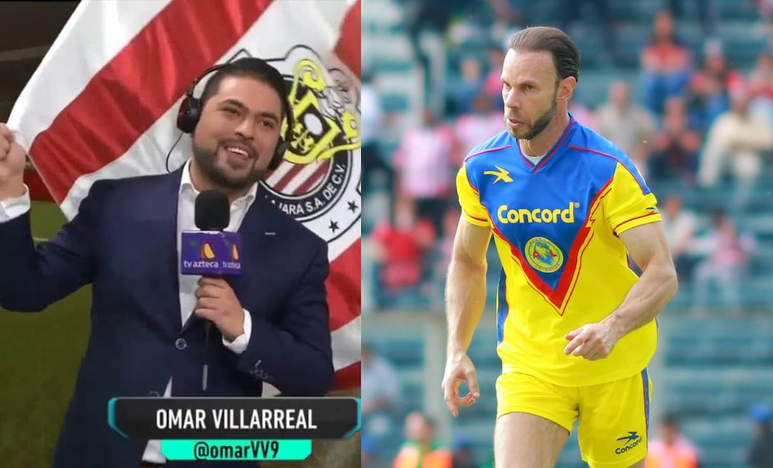 Zague y Villa Villa apostaron una playera firmada en el Chivas vs América. Foto: Especial