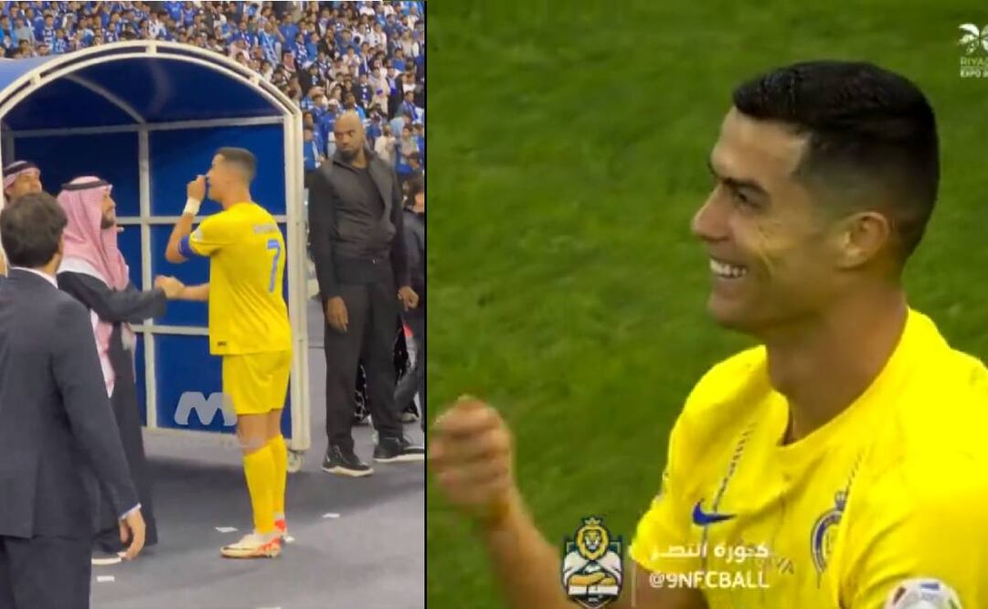 Cristiano Ronaldo insinuó que el árbitro fue sobornado por el Al Hilal. Foto: Especial