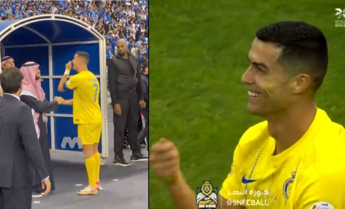Cristiano Ronaldo insinuó que el árbitro fue sobornado por el Al Hilal. Foto: Especial
