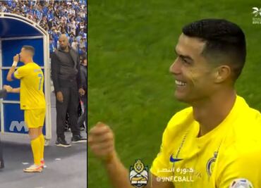 VIDEO: Cristiano Ronaldo explotó contra el arbitraje: realizó seña de que el árbitro fue sobornado por el Al Hilal