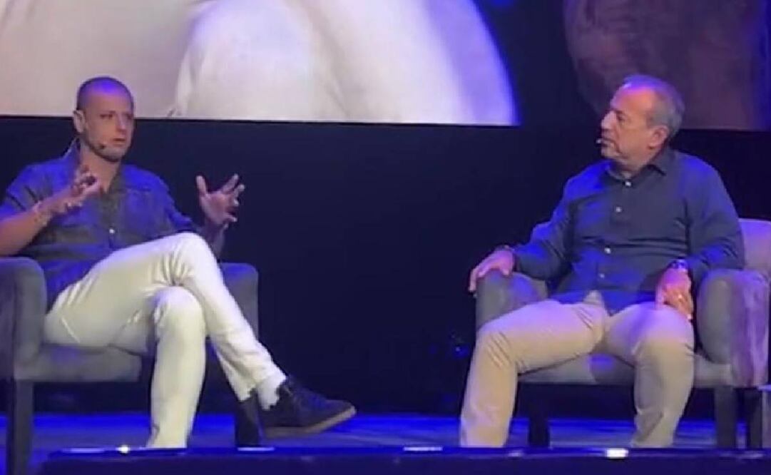 Chicharito Hernández recordó su frase celebre en el EXMA Heroes&Doers 2023. Foto: Miguel Flores