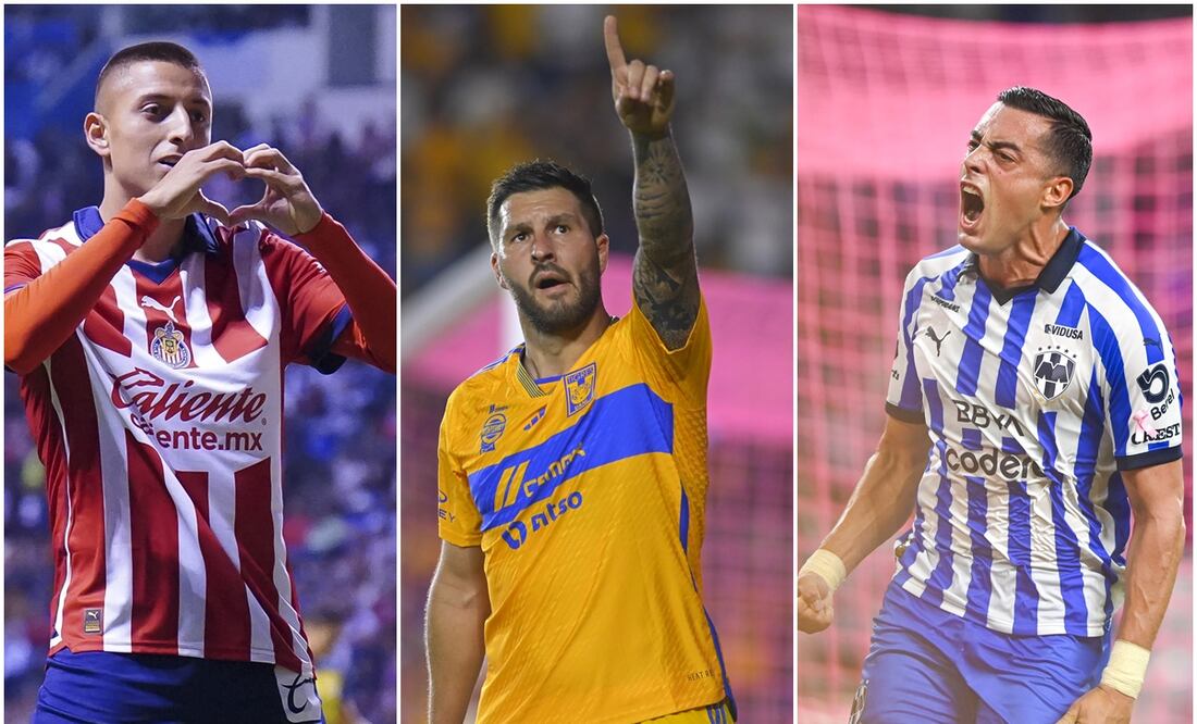 Roberto Alvarado, André Pierre-Gignac y Rogelio Funes Mori / FOTOS: Imago7