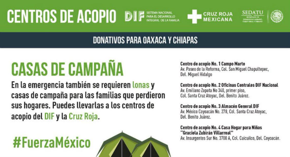 ¡Aún nos necesitan! No nos olvidemos de Oaxaca y Chiapas 
