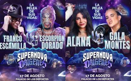 Escorpión Dorado y Franco Escamilla se enfrentarán; Alana Flores y Gala Montes completan el cartel