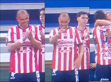 'Chicharito' y su emotivo gesto con la ‘Hormiga’ González en la victoria de Chivas sobre León