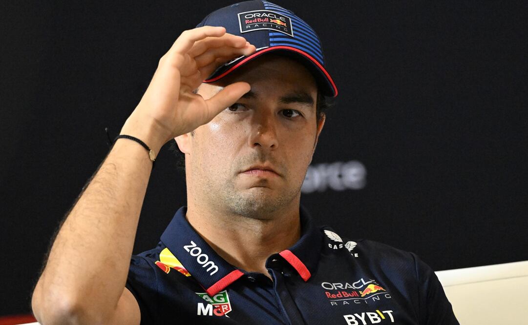 Checo Pérez en conferencia de prensa, previo a la actividad en el Gran Premio de Italia - Foto: EFE