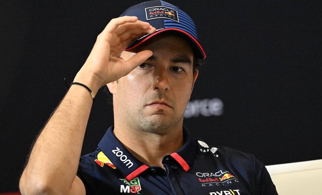 Checo Pérez en conferencia de prensa, previo a la actividad en el Gran Premio de Italia - Foto: EFE