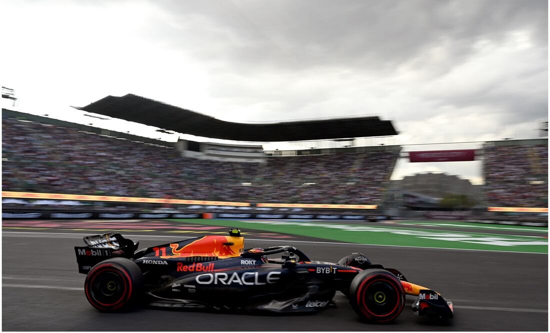 El monoplaza de 'Checo' Pérez en el GP de México / FOTO: AFP