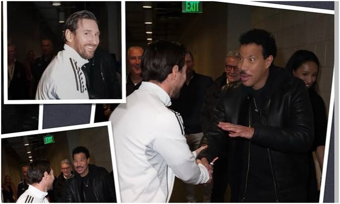 Lionel Messi junto a Lionel Richie Foto:@lionelrichie