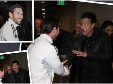 ¡Los ídolos se encuentran! Messi conoce a Lionel Richie: "Después de tantos años al fin nos conocemos"