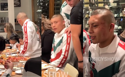 El Pitbull Cruz compró pizza para celebrar con su familia la victoria ante Rolly Romero