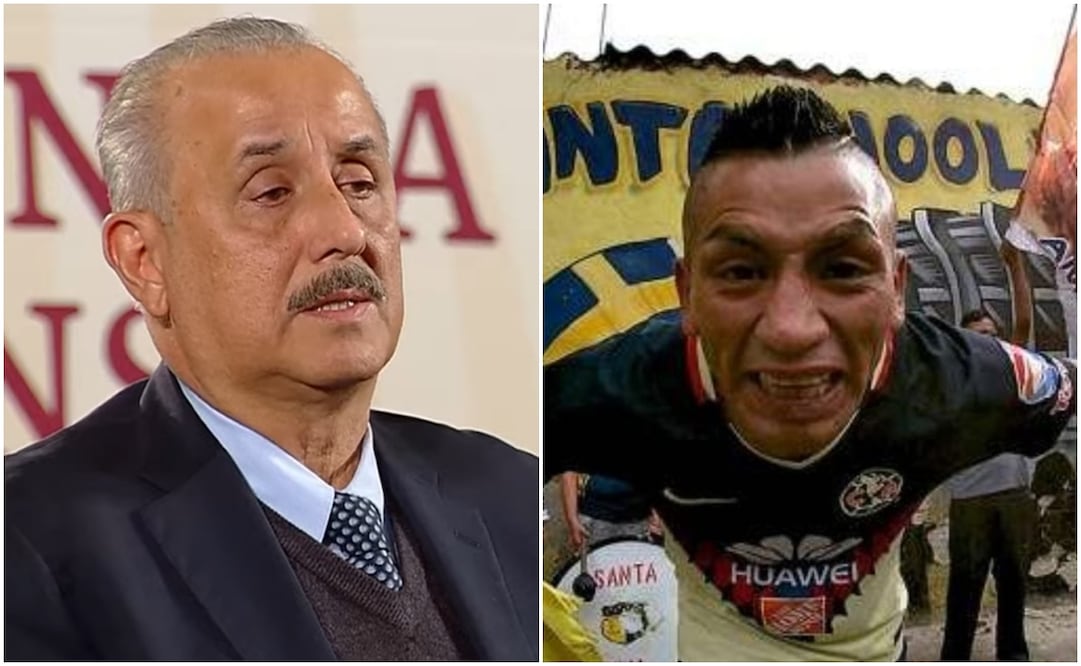 Gobernador de Tabasco, Miguel Merino; y 'Perro rabioso', aficionado del América / FOTOS: Capturas