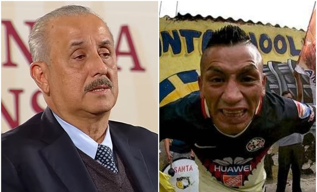 Gobernador de Tabasco, Miguel Merino; y 'Perro rabioso', aficionado del América / FOTOS: Capturas