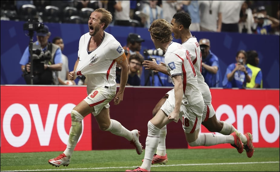 Harry Kane celebra su primera anotación en el duelo de Inglaterra ante el Congo. FOTO: Imago7