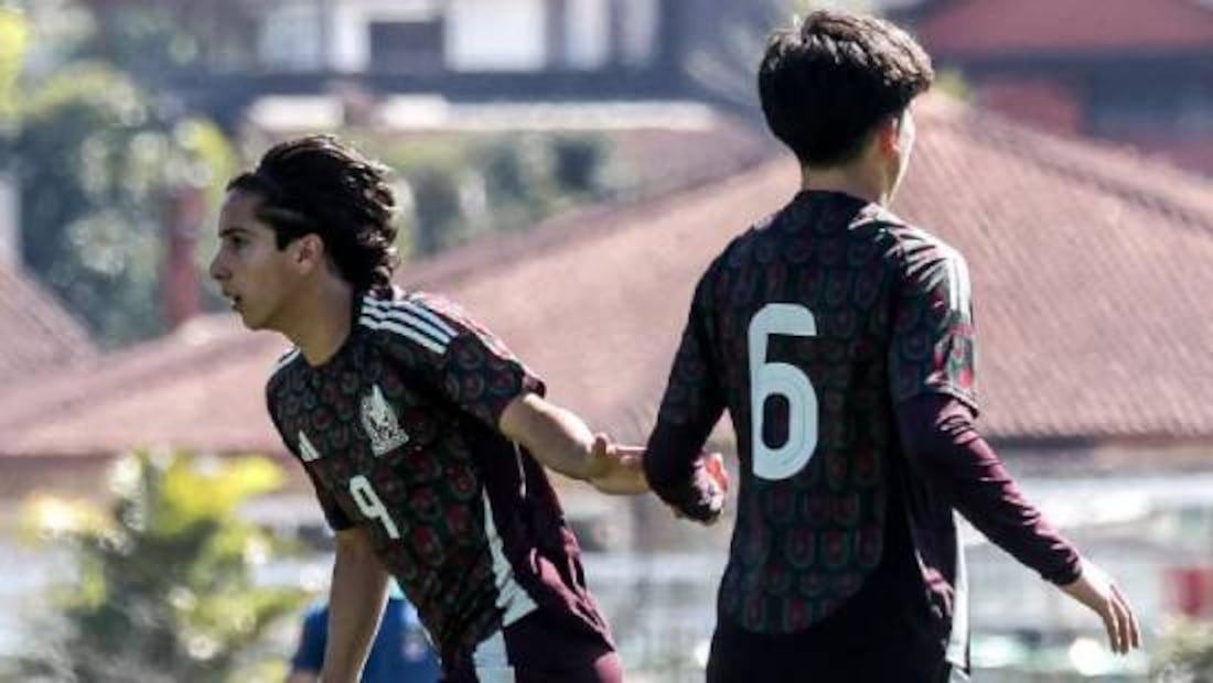 Lucca Vuoso se perfila para ser titular con México en el Mundial Sub-17 de Qatar. Foto: Especial