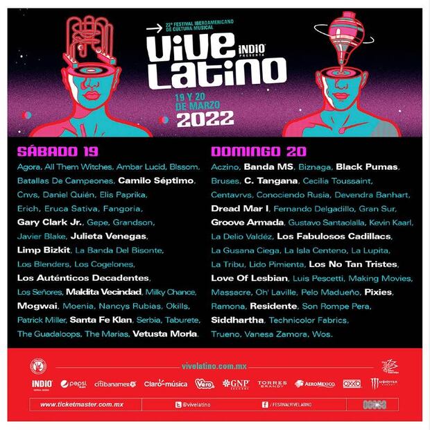 Vive Latino 2022: 5 artistas y bandas que tienes que ver sí o sí