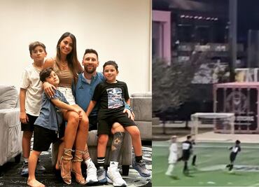 El increíble gol de Mateo, hijo de Lionel Messi y Antonela Roccuzzo