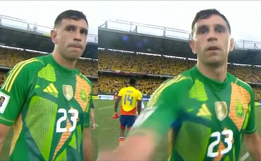 Dibu Martínez agredió a un camarógrafo luego de que perdió Argentina en su visita a Colombia. Foto: Especial