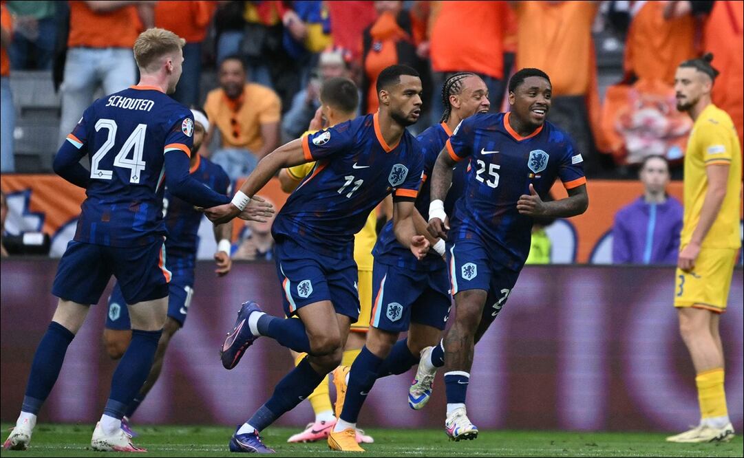 Países Bajos clasificó a los cuartos de final de la Eurocopa 2024 luego de imponerse a Rumania / FOTO: AFP