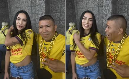 Sabrina Enciso es criticada por quitarle la mano a un aficionado del América