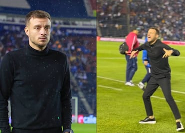 Martín Anselmi técnico del Cruz Azul es sancionado por su efusivo festejo