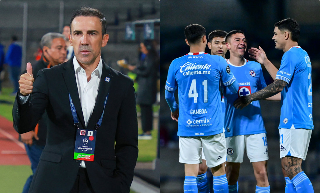 Vicente Sánchez y Cruz Azul en la Champions Cup, durante su enfrentamiento ante Real Hope - Fotos: Imago7