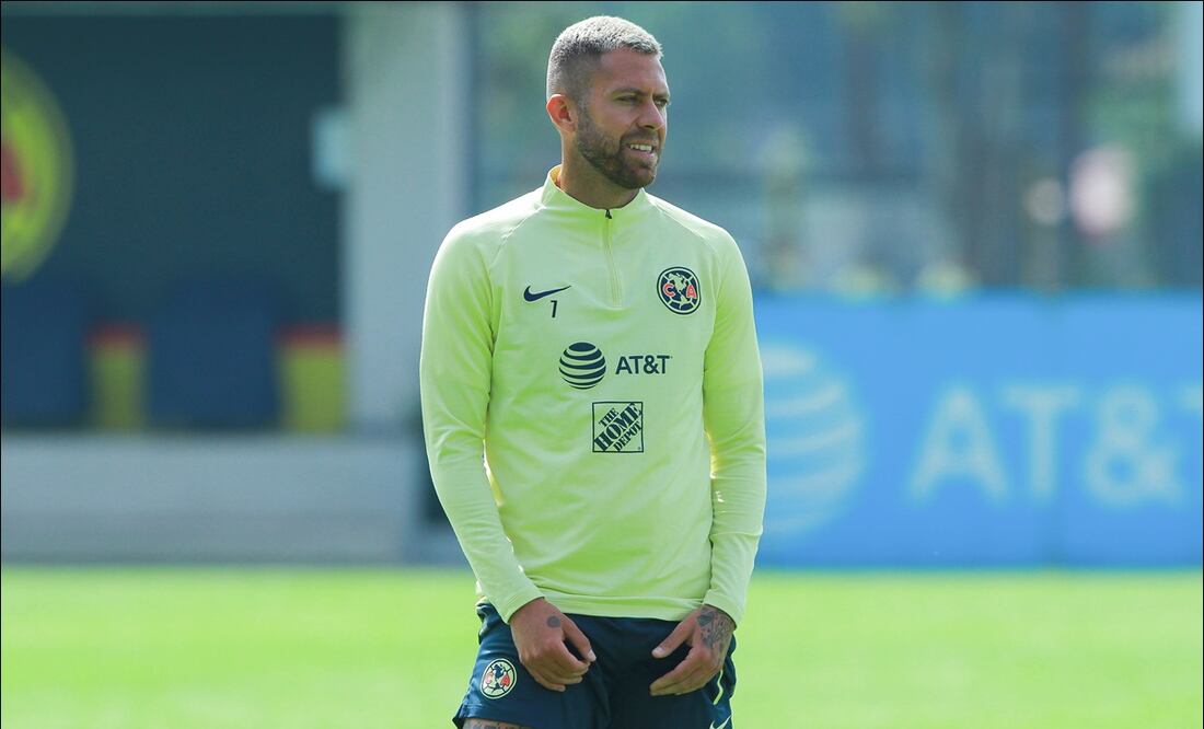 Jérémy Ménez, durante un entrenamiento con América en 2018. FOTO: Imago7
