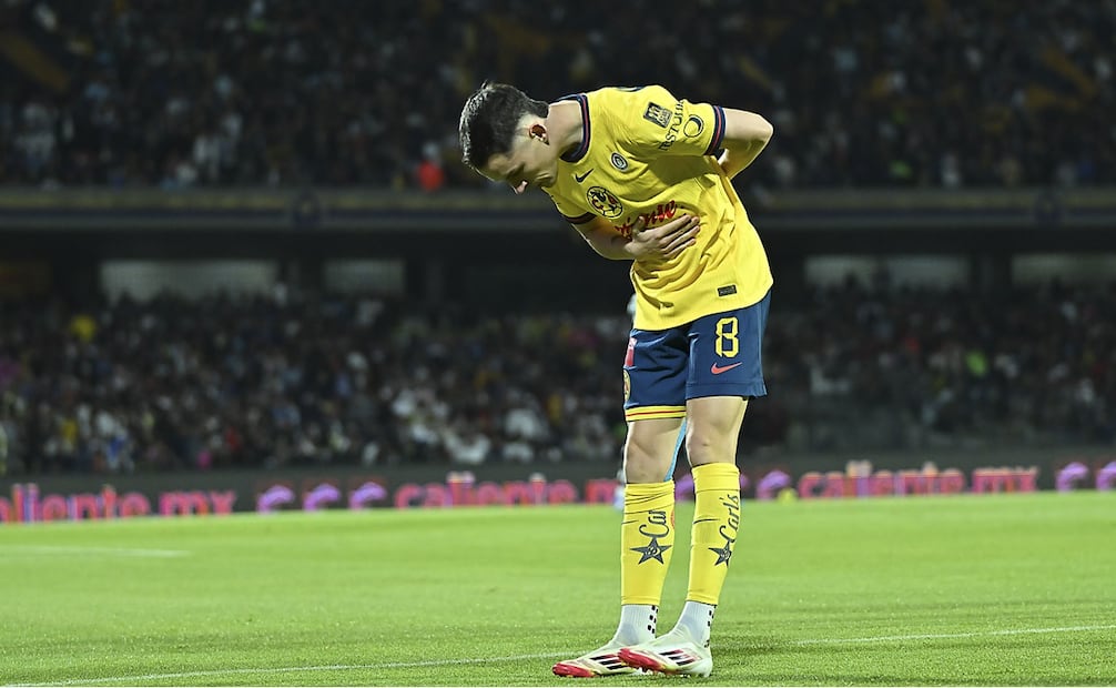 Álvaro Fidalgo en festejo de gol, durante el Clásico Capitalino de la Jornada 8 del Clausura 2025 - Foto: Imago7