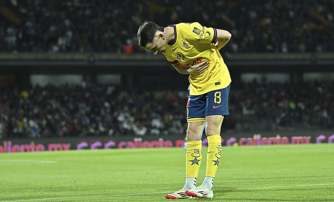 Álvaro Fidalgo en festejo de gol, durante el Clásico Capitalino de la Jornada 8 del Clausura 2025 - Foto: Imago7