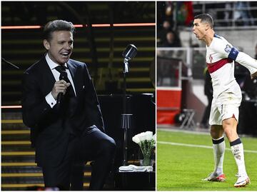 ¡El sol también hace el 'Siuu'! Luis Miguel hizo el festejo de Cristiano Ronaldo y los fans enloquecieron