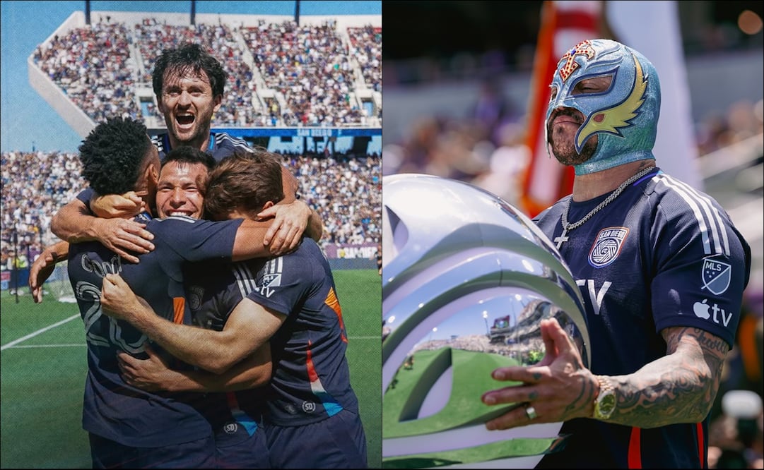 Rey Mysterio fue testigo del triunfo del San Diego FC, gracias al gol de 'Chucky' Lozano. FOTOS: @sandiegofc