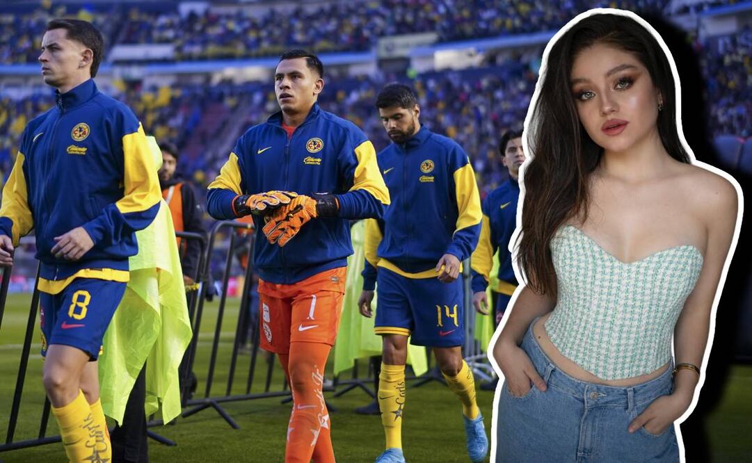 Karol Sevilla se captada besándose con un jugador del América. Foto: Especial