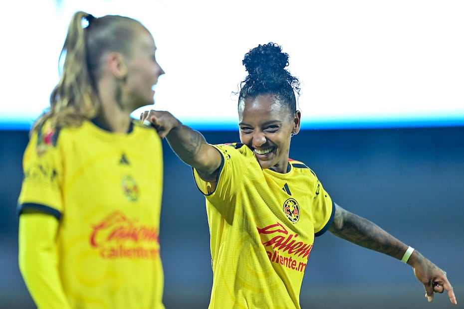 América Femenil en festejo de gol, durante el Clásico Capitalino en la fase regular del Apertura 2026 - Foto: Imago7