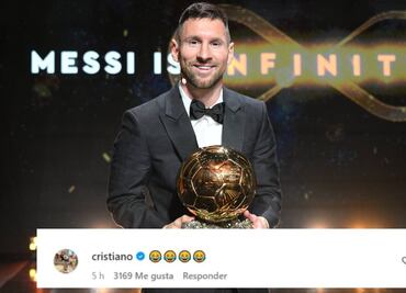 ¿CR7 se burló de Lionel Messi? Reaccionó con emojis riendo a video que criticaba su octavo Balón de Oro