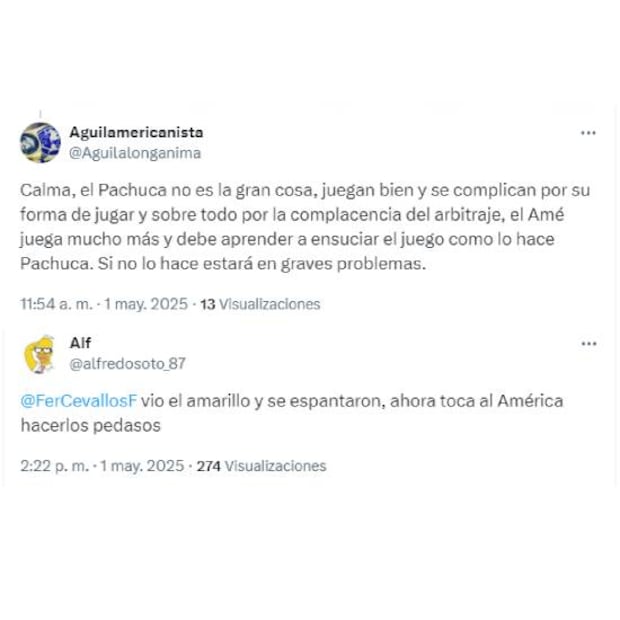 Estas son algunas de las reacciones de los aficionados del América a la goleada del Barcelona al Pachuca. Foto: Especial