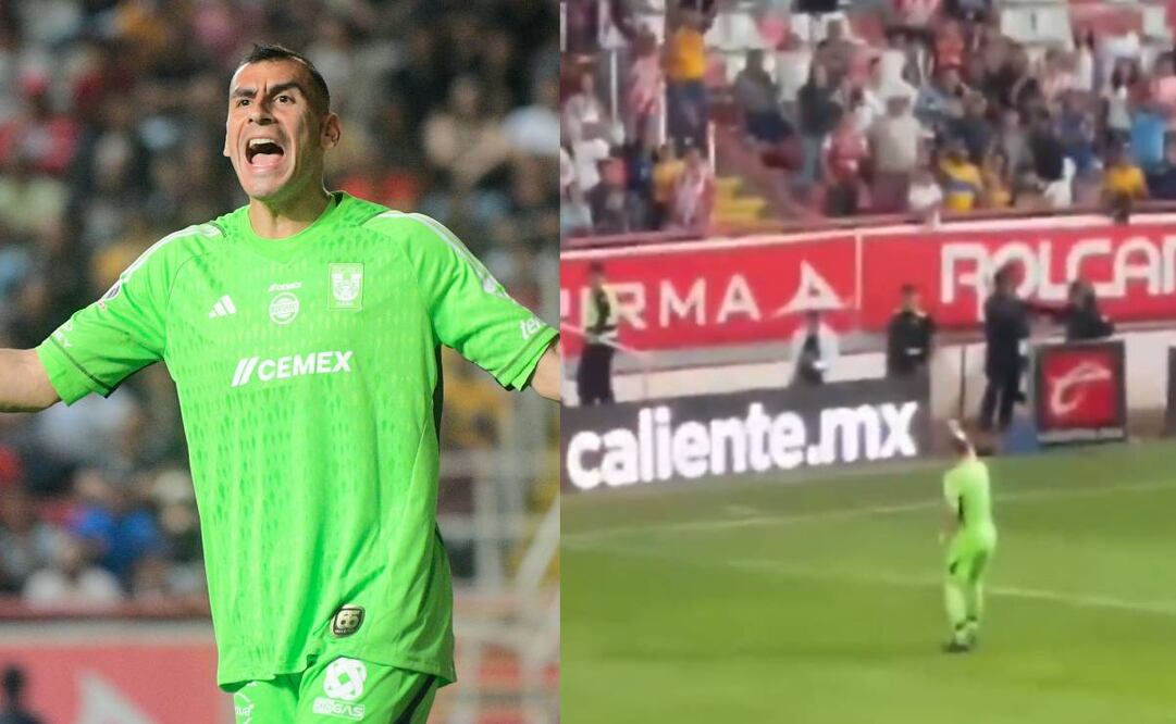 El portero argentino fue expulsado por su actitud de provocador tras finalizar el duelo. Foto: Especial.