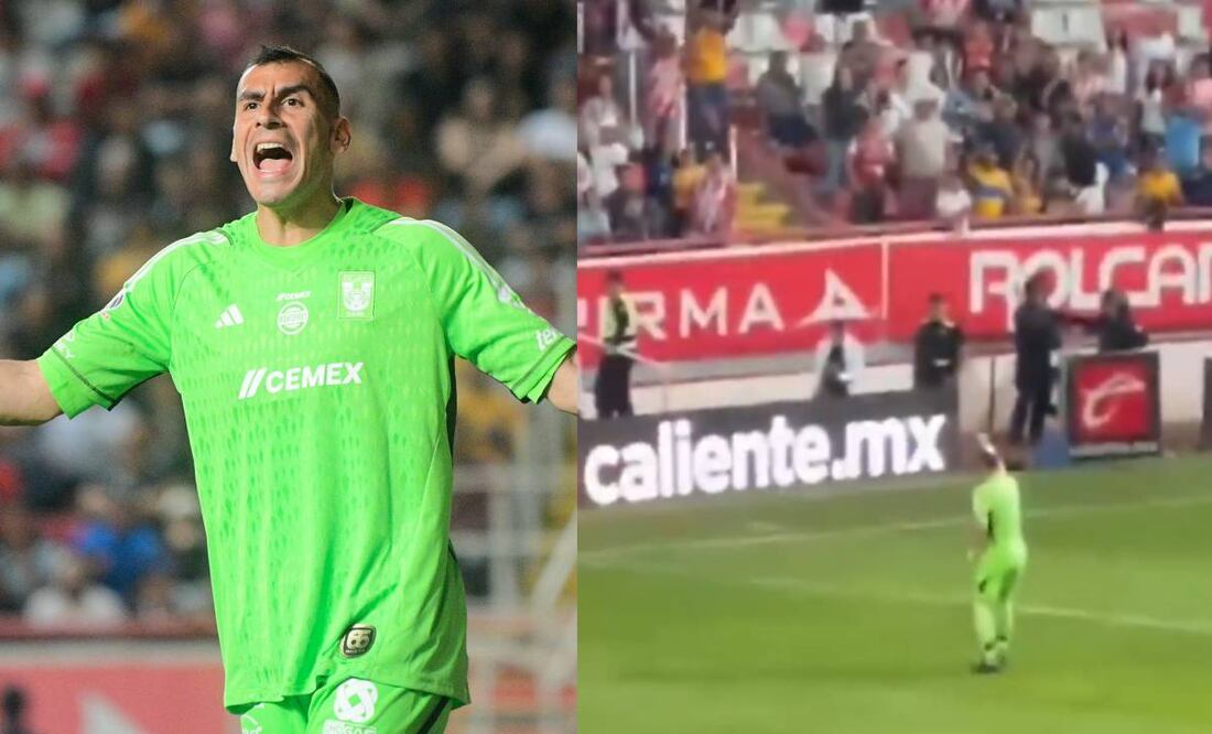 El portero argentino fue expulsado por su actitud de provocador tras finalizar el duelo.  Foto: Especial.