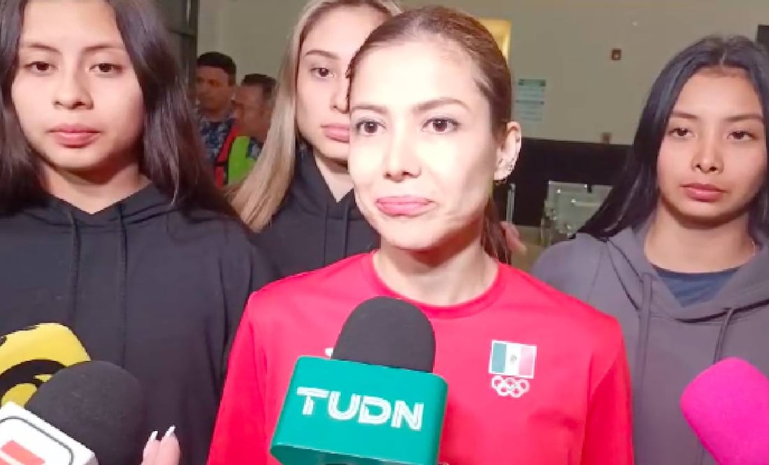 Blajaith Aguilar y las gimnastas mexicanas salieron de Israel, país que se encuentra en conflicto bélico. Foto: Especial