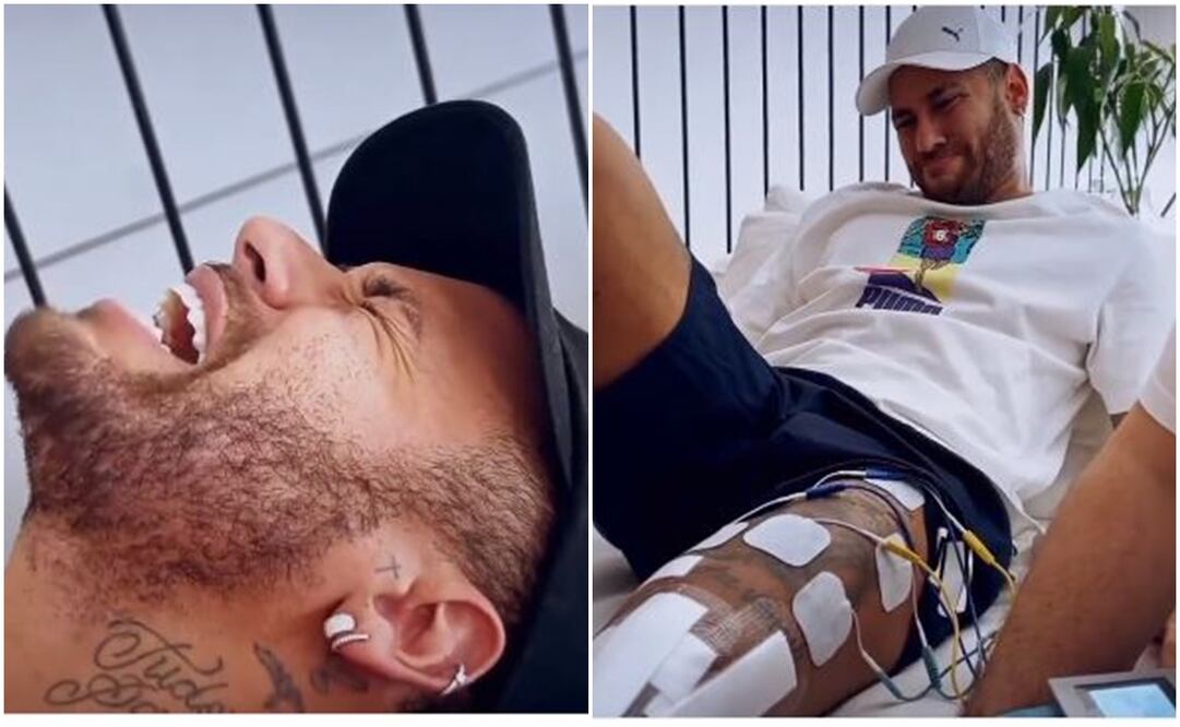 Neymar mostró lo dolorosa que es la recuperación de la lesión en su rodilla - Especial