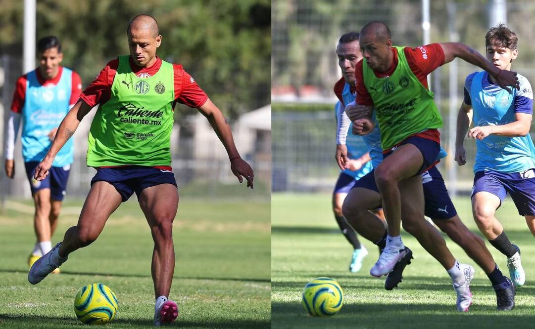 Chicharito Hernández estuvo en el interescuadras y podría debutar ante Pumas. Foto: Especial
