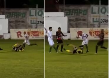 Futbolista acusado de intento de homicidio por patear a un árbitro