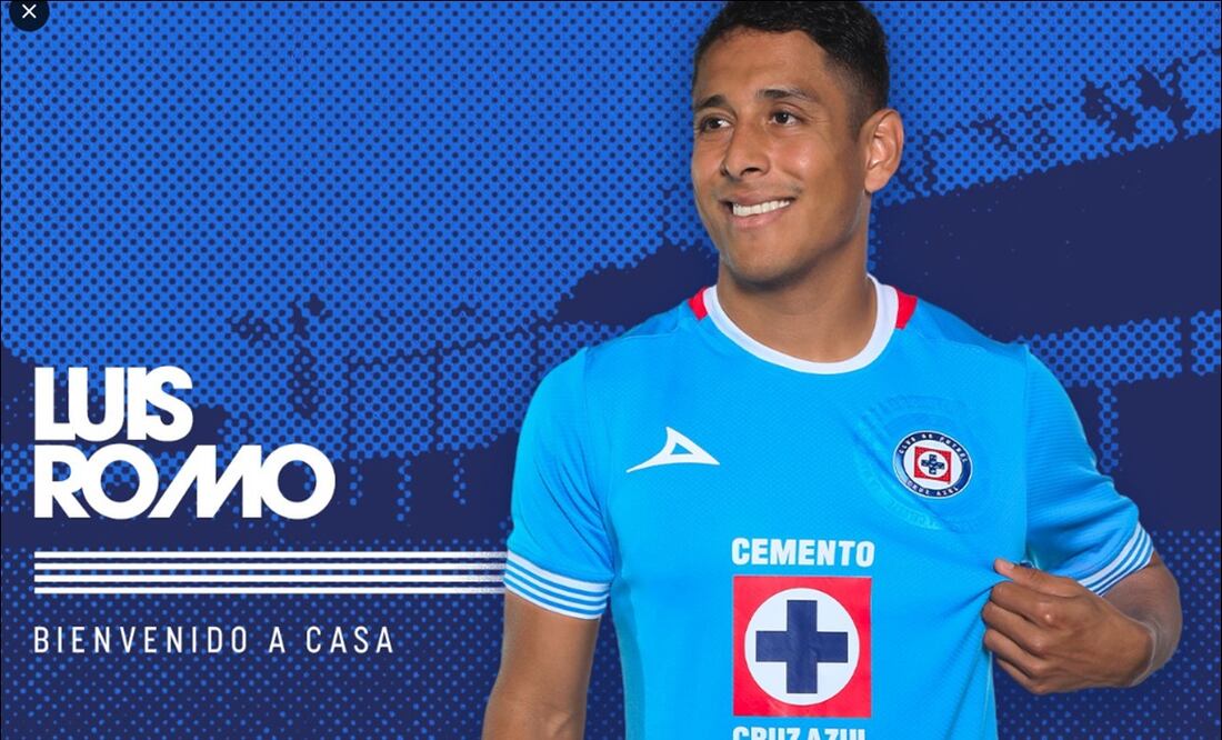 Así dio la bienvenida el Cruz Azul a Luis Romo como su nuevo refuerzo. FOTO: @CruzAzul