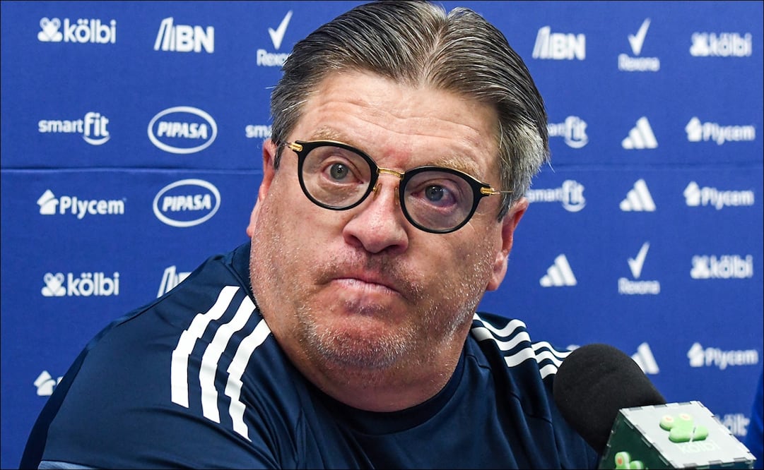 Miguel Herrera, en conferencia de prensa. FOTO: AFP