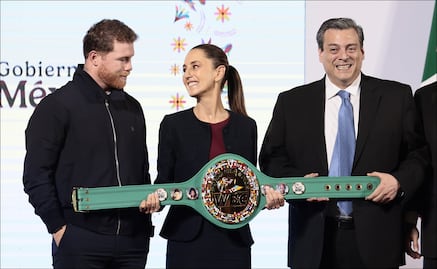 Saúl ‘Canelo’ Álvarez visita a la presidenta Claudia Sheinbaum en la 'Mañanera'