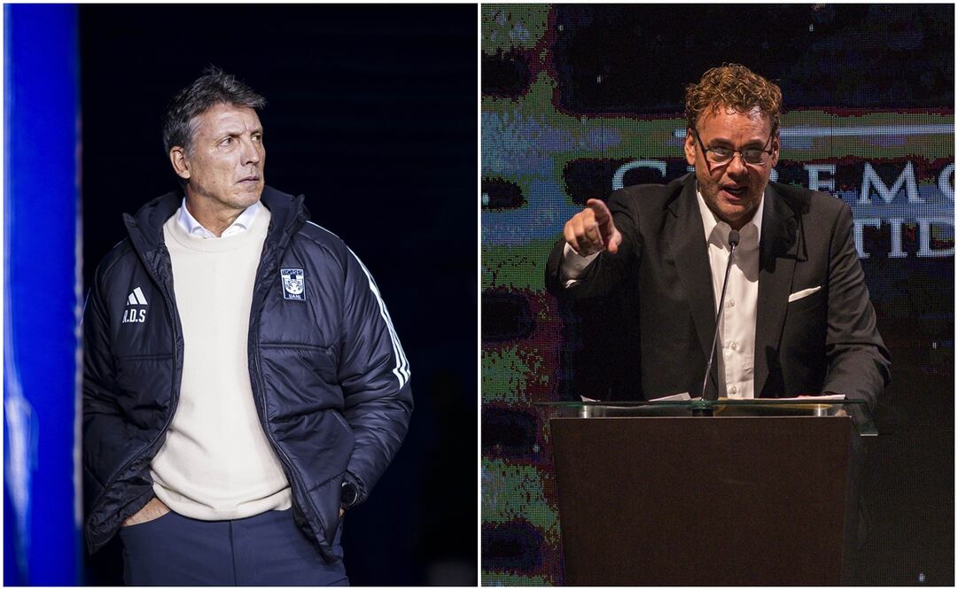 Robert Dante Siboldi en el Estadio Azul y David Faitelson / FOTOS: Imago7