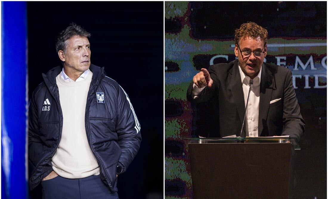 Robert Dante Siboldi en el Estadio Azul y David Faitelson / FOTOS: Imago7