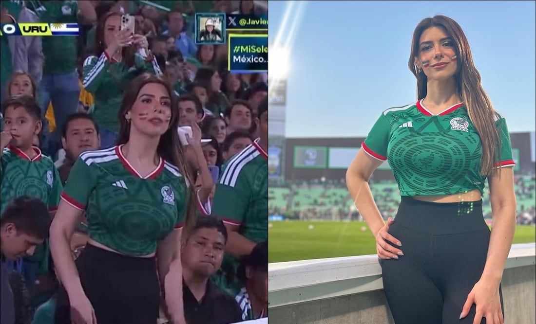 Estefany Caballero deslumbró en las gradas del TSM Corona. FOTOS: @fanita.cabco